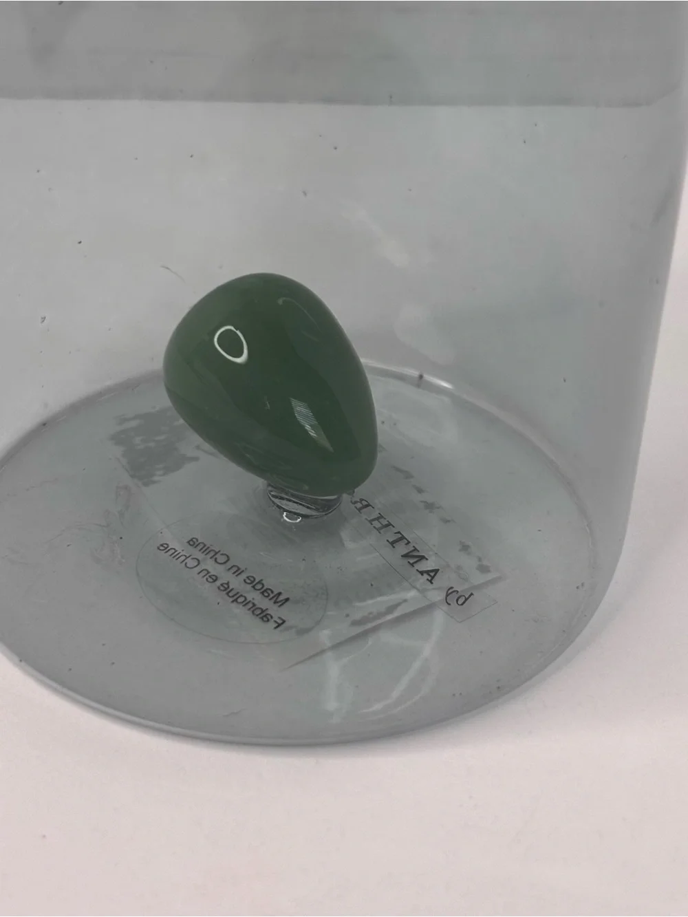 Anthropologie Catania Glass Olive Oil Cruet NWT